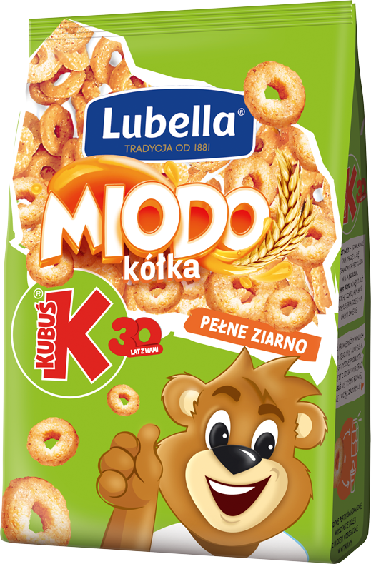 KUBUŚ 250 g Miodo Kółka Pełne ziarno