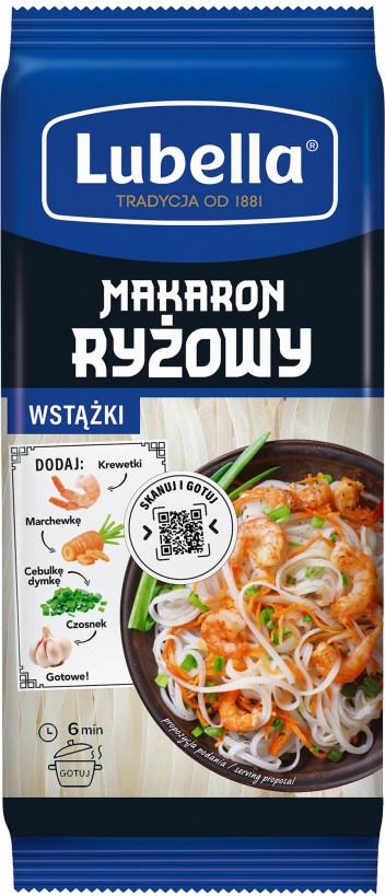  LUBELLA 200 g Makaron ryżowy wstążki