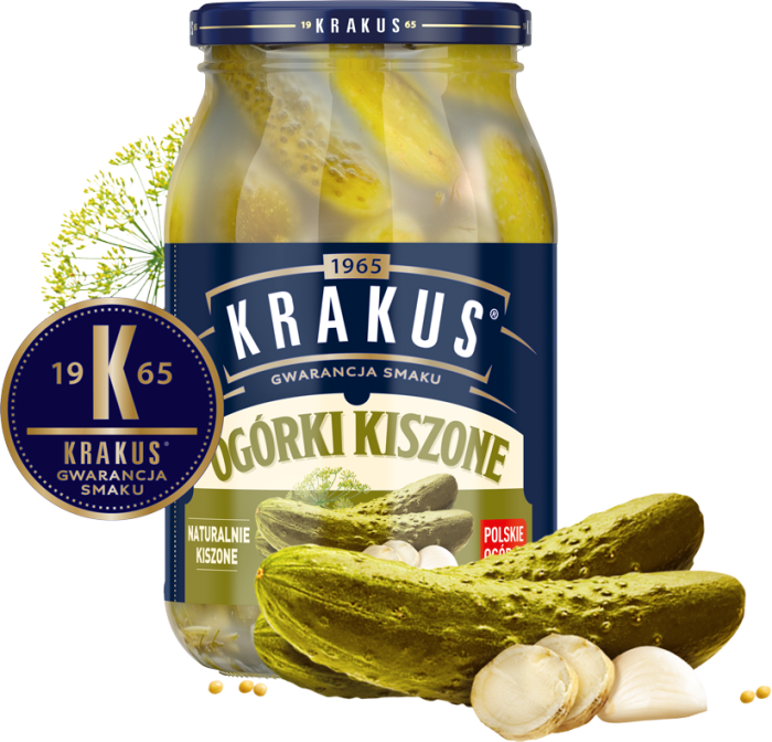 KRAKUS 860 g ogórki kiszone 