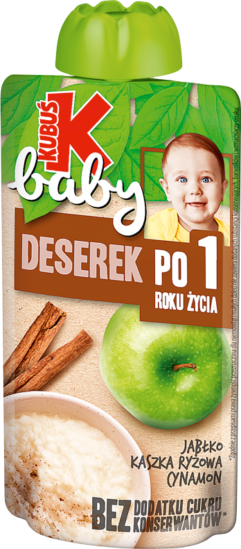 KUBUŚ BABY 120 g jabłko-kaszka ryżowa-cynamon