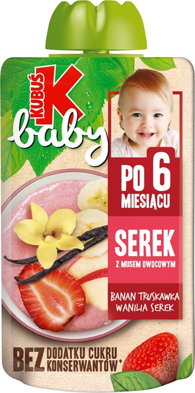 KUBUŚ pouch 100g serek