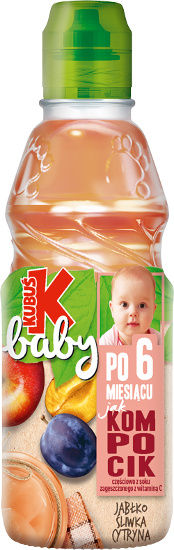 KUBUŚ 300 ml Jabłko śliwka