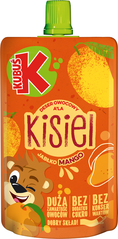 KUBUŚ pouch 100g kisiel jabłko mango