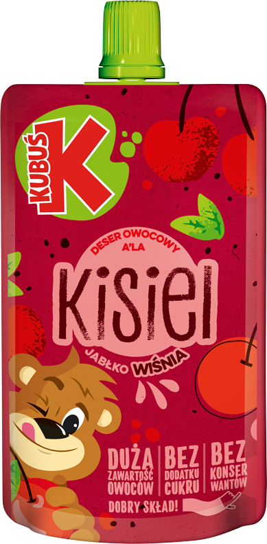 KUBUŚ pouch 100g kisiel wiśnia