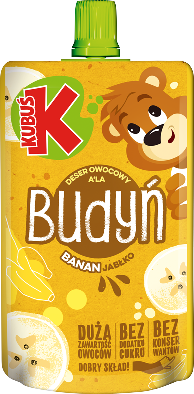 KUBUŚ pouch 100g banan