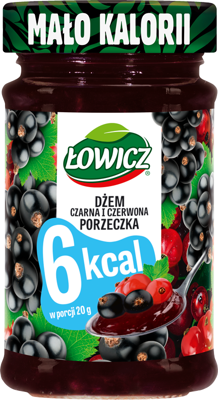 ŁOWICZ 200 g 6 kcal Czarna i czerwona porzeczka