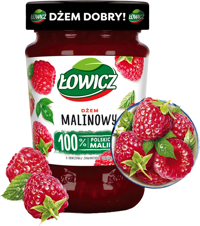 ŁOWICZ 280 g malina