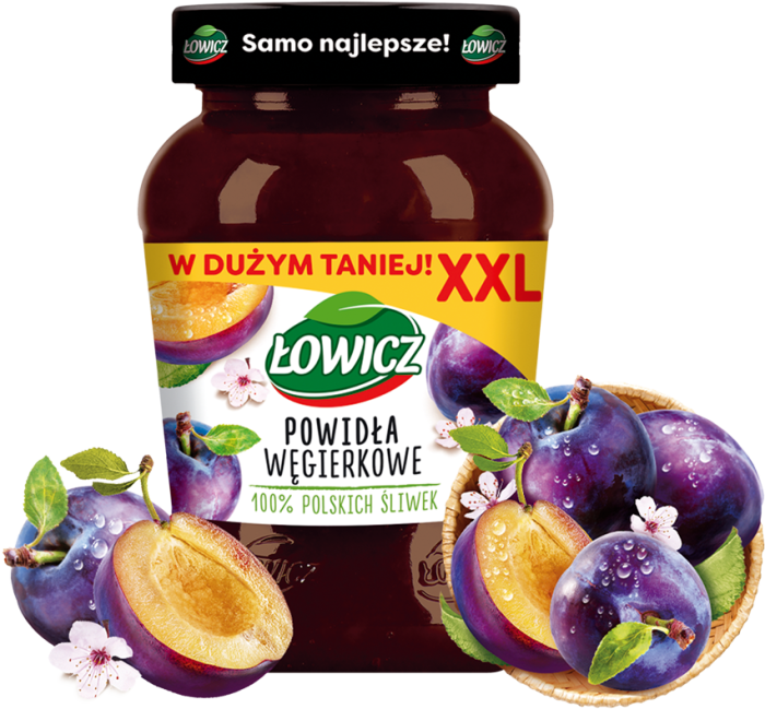 ŁOWICZ 490 g Powidła węgierkowe XXL