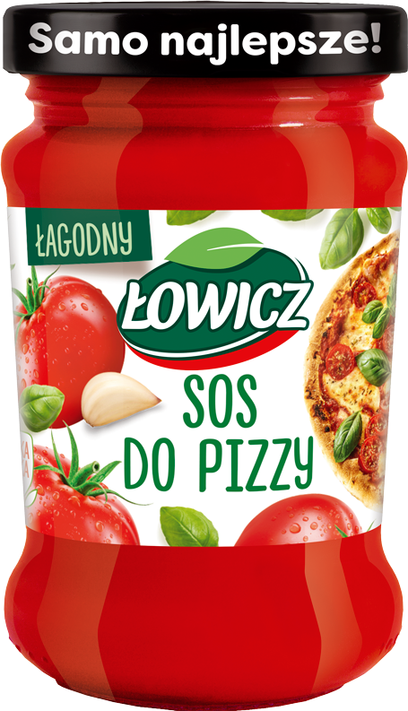 LOWICZ Sos do pizzy 190 g Łagodny