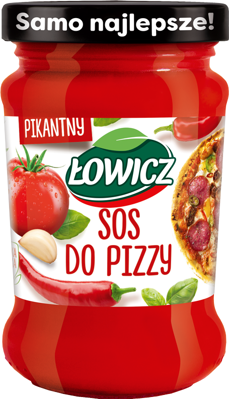 LOWICZ Sos do pizzy 190 g Pikantny