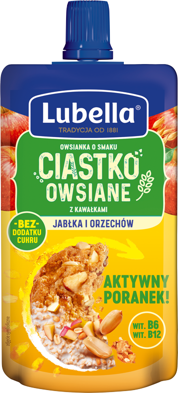 LUBELLA 100 g z kawałkami jabłka i orzechów