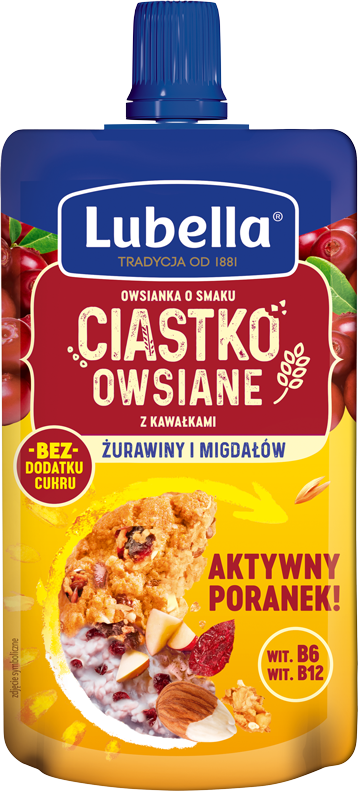 LUBELLA 100 g z kawałkami żurawiny i migdałów