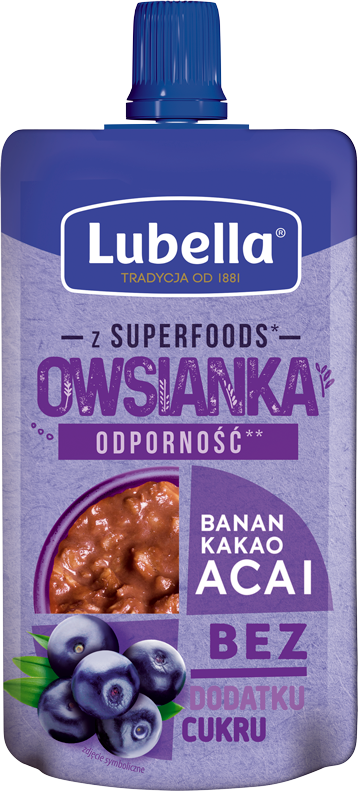 LUBELLA 100 g banan, kakao i acai