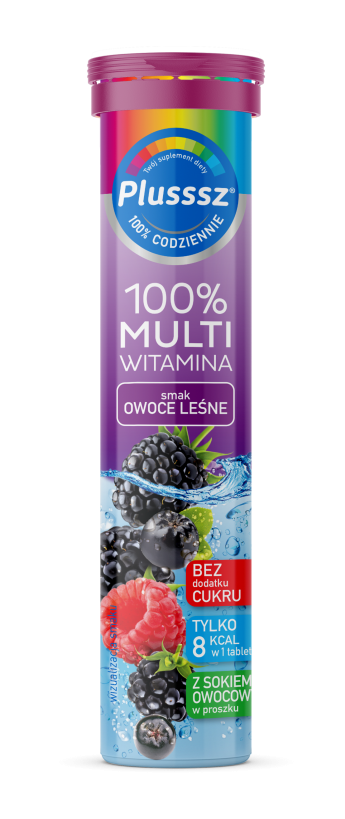 PLUSSSZ 100% Multiwitamina Owoce Leśne