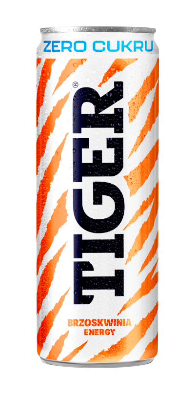 TIGER 250ml zero brzoskwinia