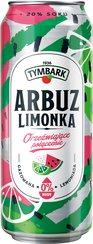 TYMBARK 500 ml arbuz i limonka