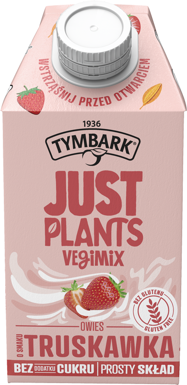 TYMBARK JUST PLANTS 0,5L truskawka