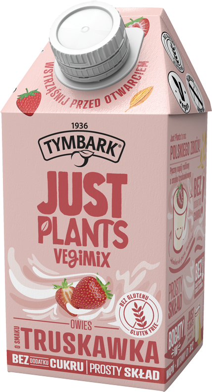 TYMBARK JUST PLANTS 0,5L truskawka