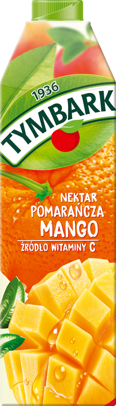 TYMBARK 1 litr pomarańcza z mango