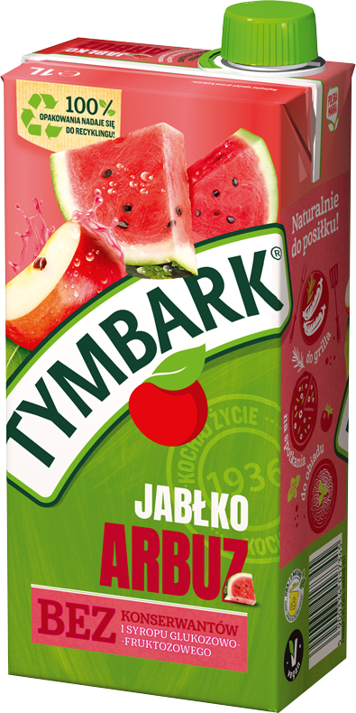 TYMBARK 1 litr jabłko - arbuz