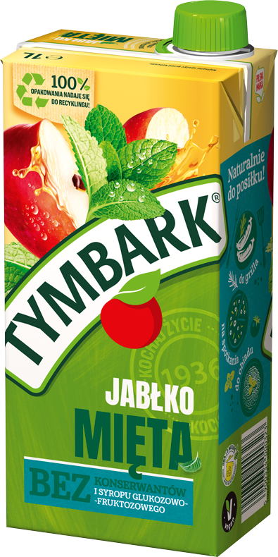 TYMBARK 1 litr  jabłko - mięta