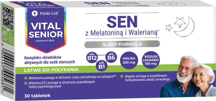 POLSKI LEK SEN z Melatoniną i Walerianą