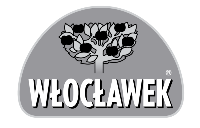WŁOCŁAWEK logo czarno-białe