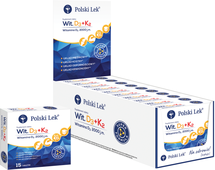 POLSKI LEK Witamina D3 + K2 display