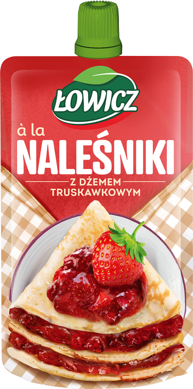 Łowicz 170 g Mus à la Naleśniki z dżemem truskawkowym
