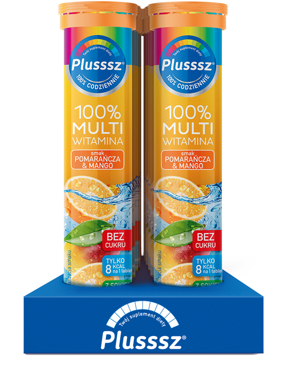 PLUSZZZ 100% Multiwitamina pomarańcza - mango